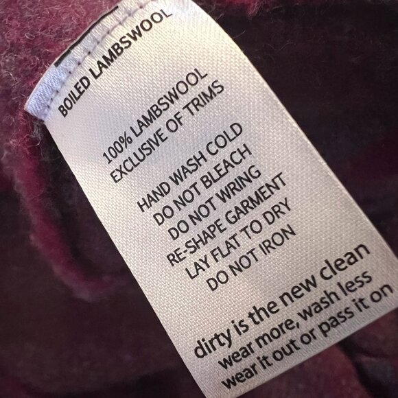 Horney Toad Women’s Merino Diamond Hoodie Size Medium - Picture 9 of 9